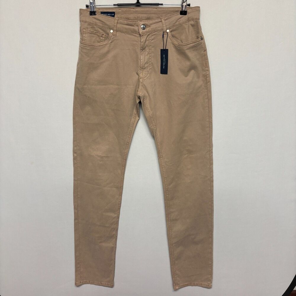 NWT Peter Millar Collection Men Size 33x35 Wayfare Five-Pocket Pants C137 -20